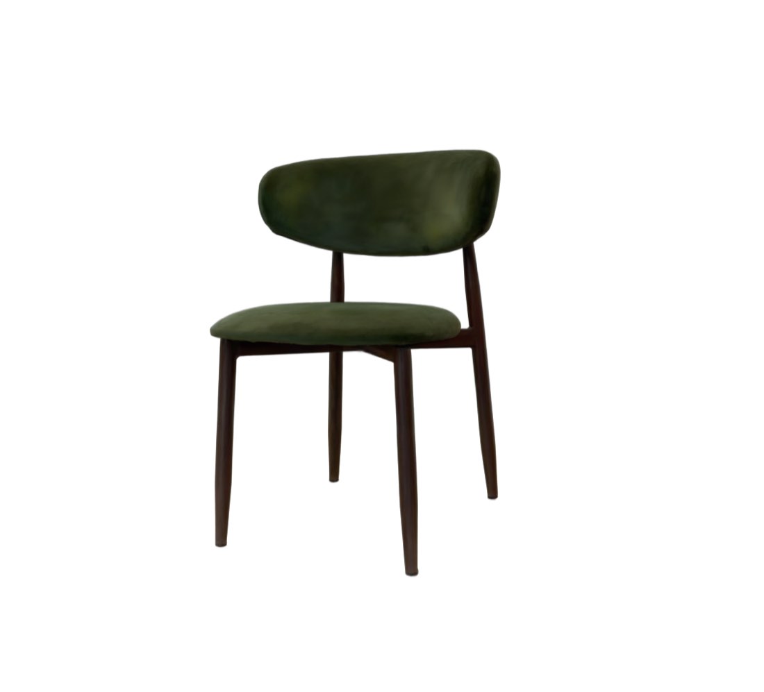 Green velvet chair