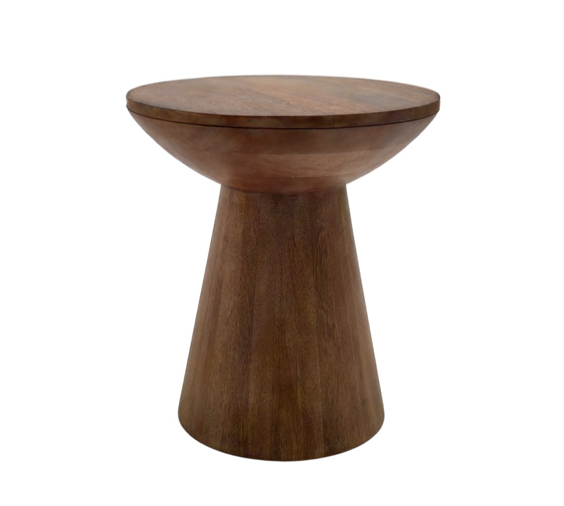 Round side table